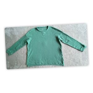 American Eagle Womens Medium Mint Green Waffle Knit Oversized Sweater